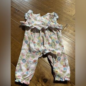 Mudpie one piece romper size 6-9 months girls spring summer